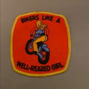 Late 1960-1970’s Vintage Patch Bikers Girl